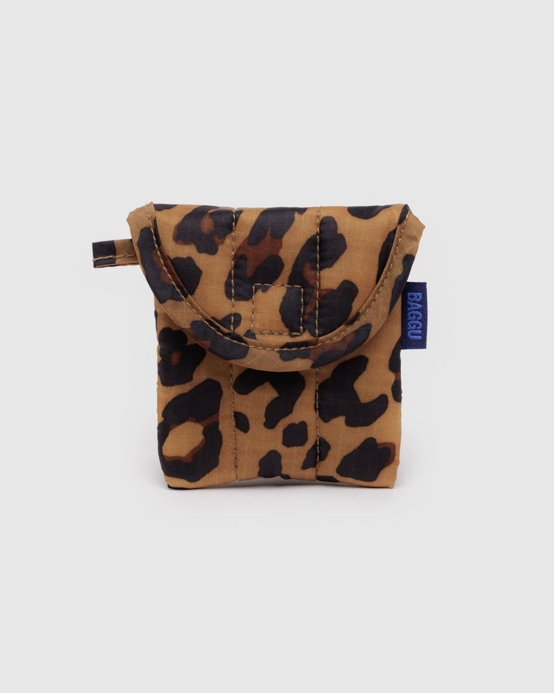BAGGU.com Cases & Sleeves Puffy Earbuds Case - Leopard