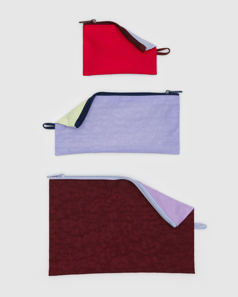 BAGGU.com Organization Flat Pouch Set - Kaleidoscope Mix
