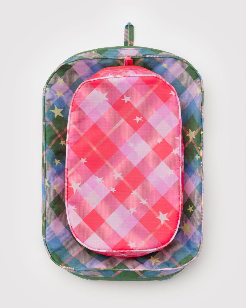 BAGGU.com New Arrivals Packing Cube Set - Star Plaid