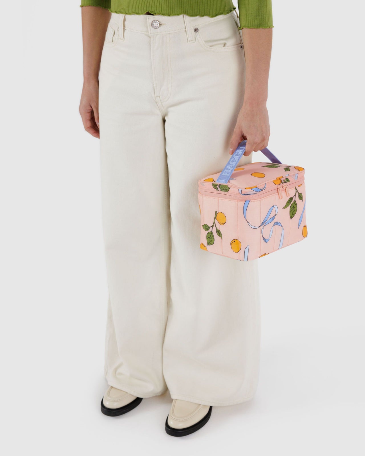 Puffy Lunch Bag - Apricots & Ribbons