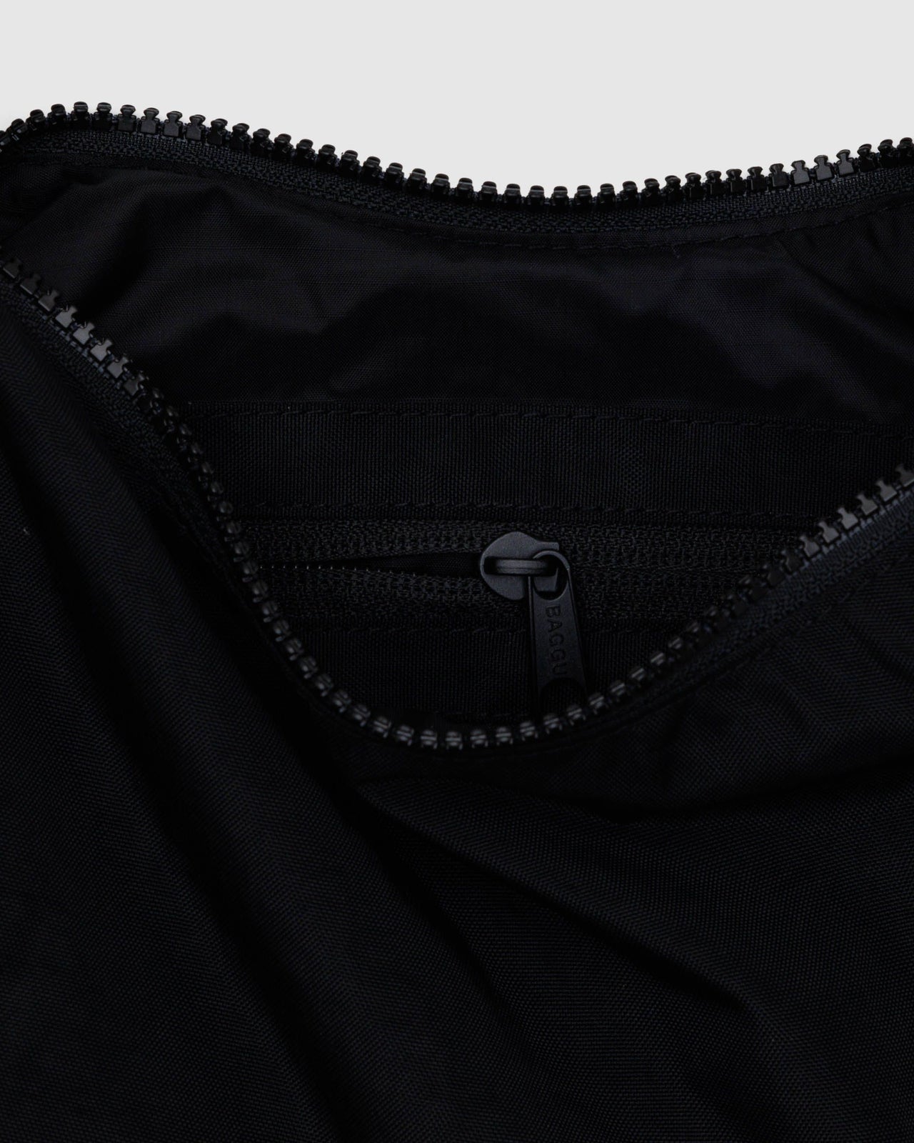 Small Nylon Crescent Bag - Black 51