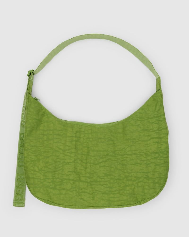BAGGU.com  Large Nylon Crescent Bag - Green Juice