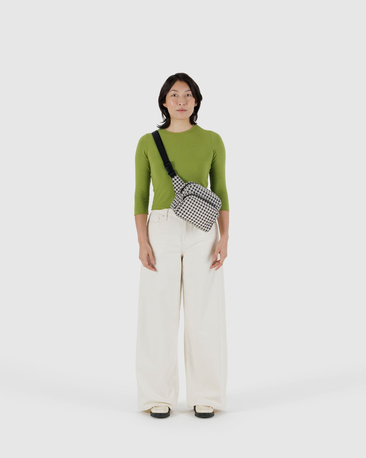 Fanny Pack - Black & White Gingham