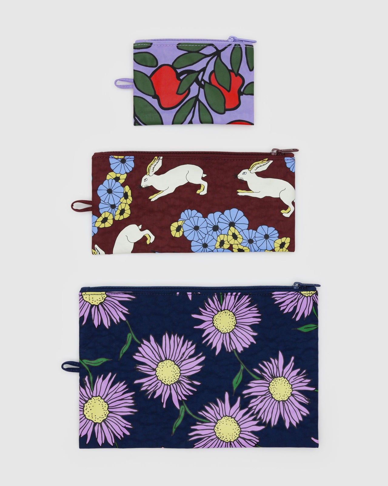 Flat Pouch Set - Night Orchard