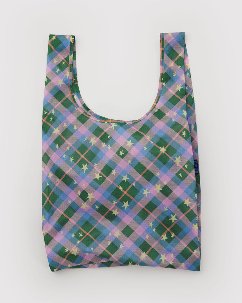 BAGGU.com New Arrivals Standard Baggu - Green Star Plaid