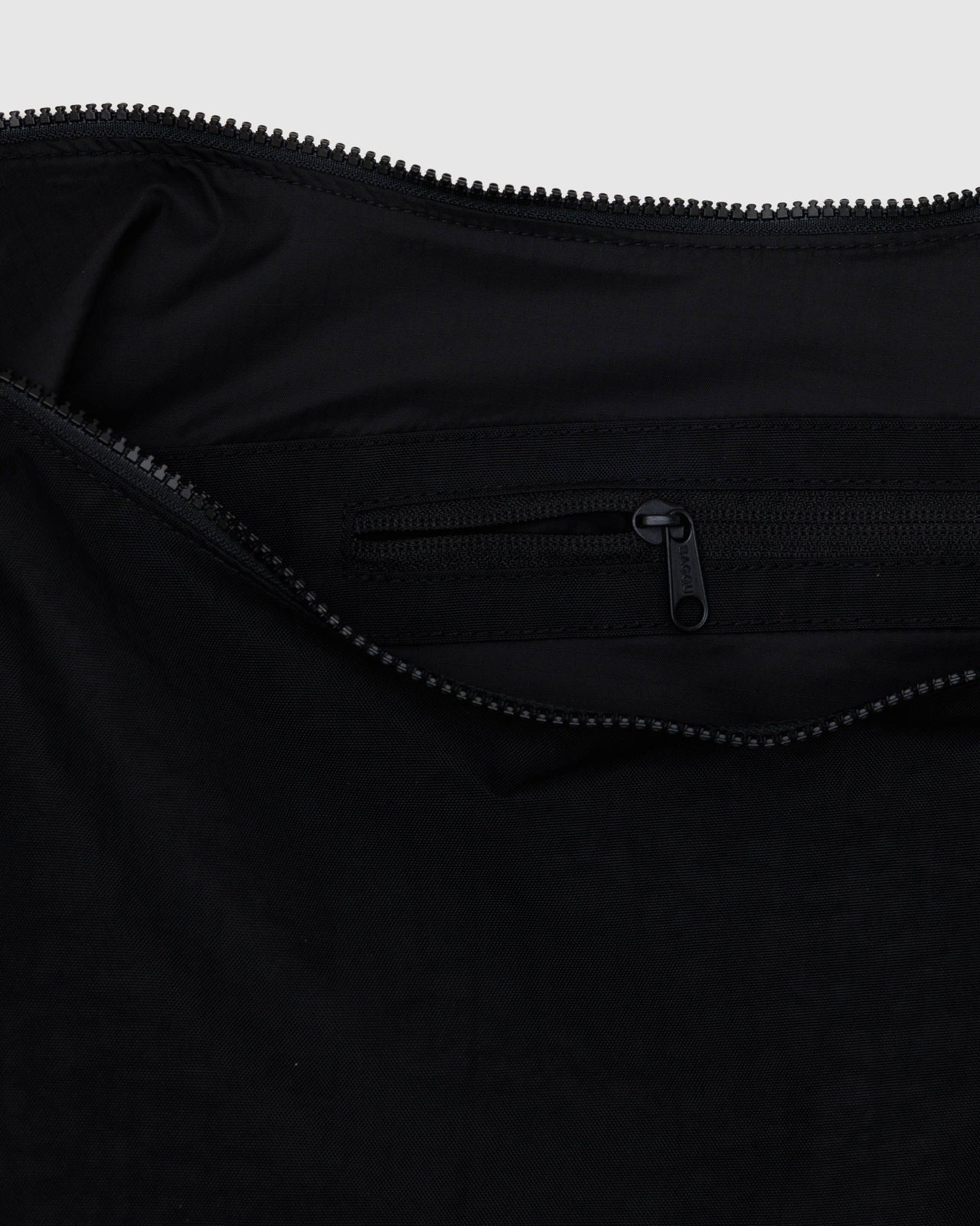 Large Nylon Crescent Bag - Black 41