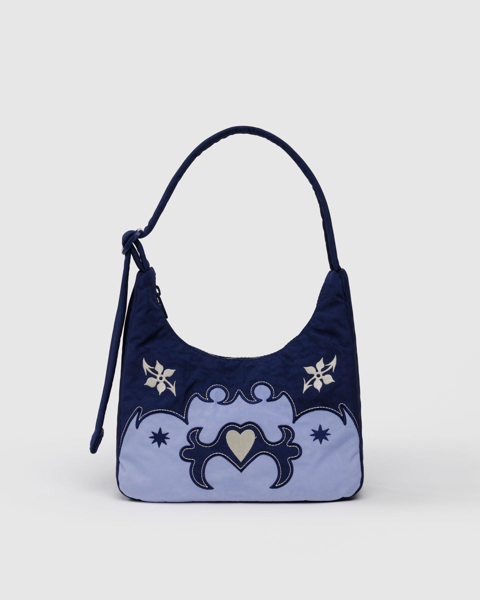 BAGGU Shop All Mini Nylon Shoulder Bag - Western Appliqué
