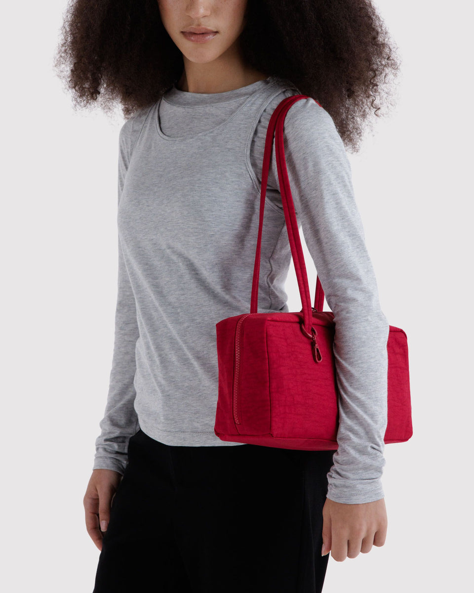 BAGGU New Arrivals Nylon Bowler Bag - Cherry