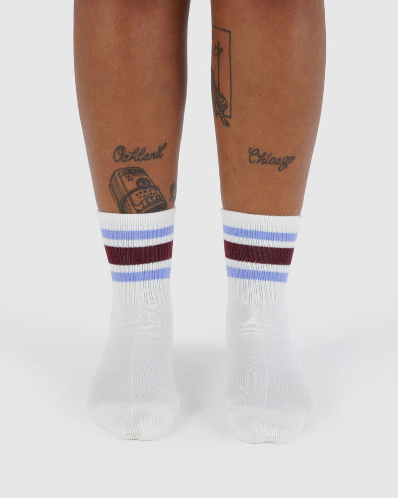 BAGGU ALL PRODUCTS Ribbed Sock - Ivory Stripe