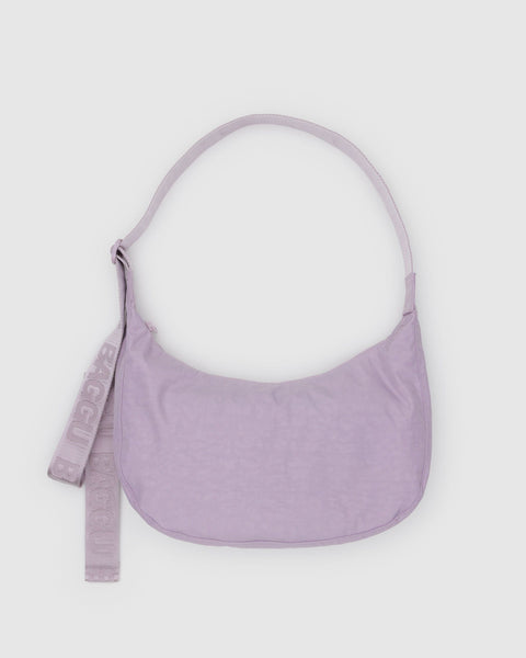 BAGGU.com Crossbody Bags Medium Nylon Crescent Bag - Dusty Pink