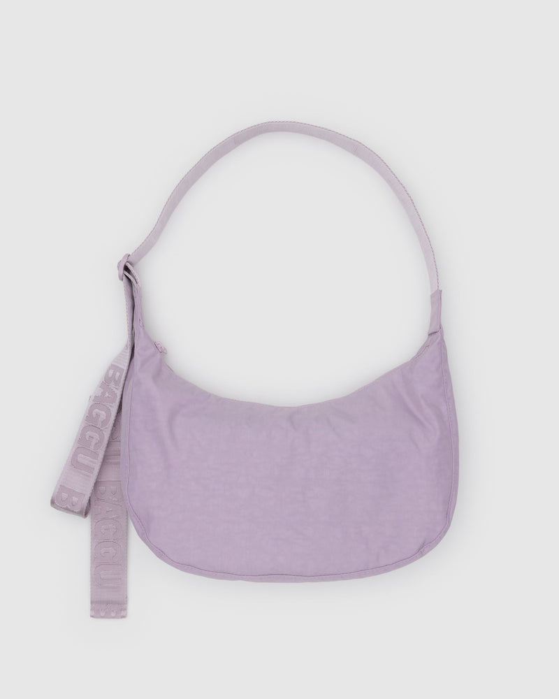 BAGGU.com Crossbody Bags Medium Nylon Crescent Bag - Dusty Pink