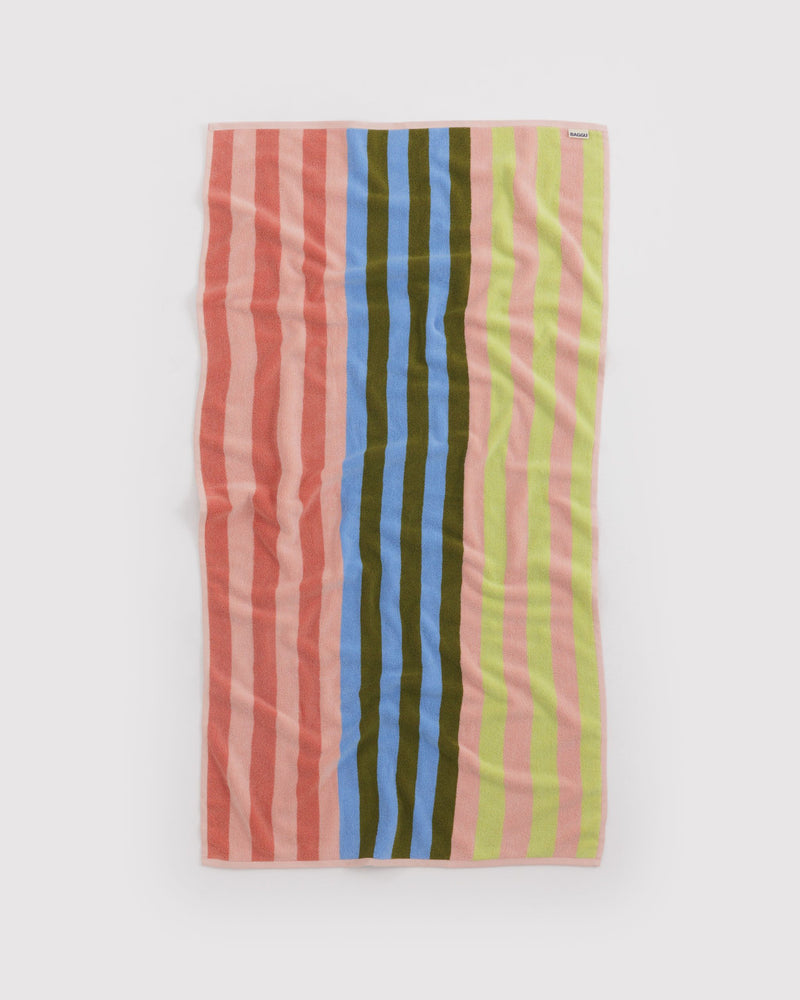 BAGGU  Bath Towel - Sherbet Stripe