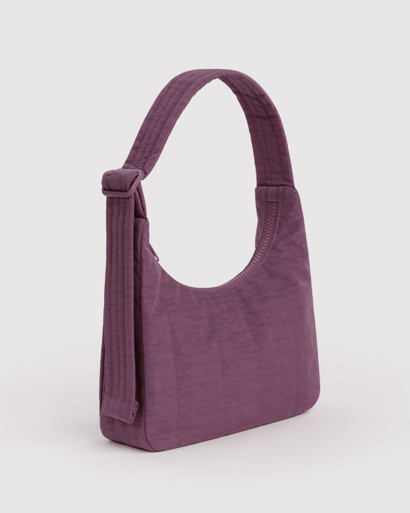 BAGGU  Mini Nylon Shoulder Bag - Wild Plum