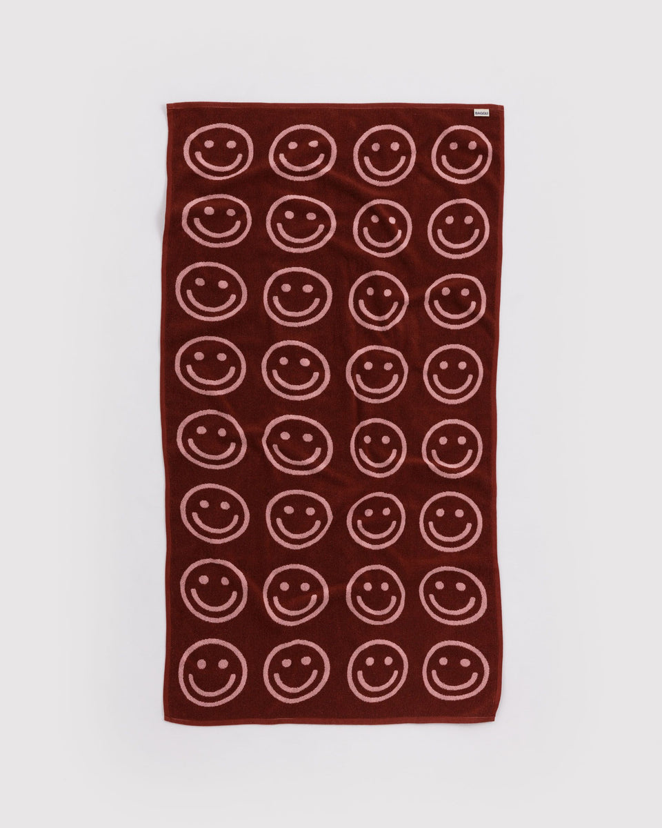 BAGGU BFCM 2024 Bath Towel - Blush Happy