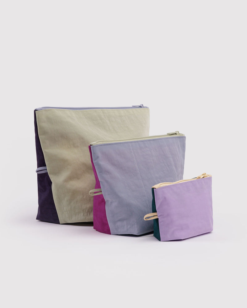 BAGGU  Go Pouch Set - Lagoon Mix