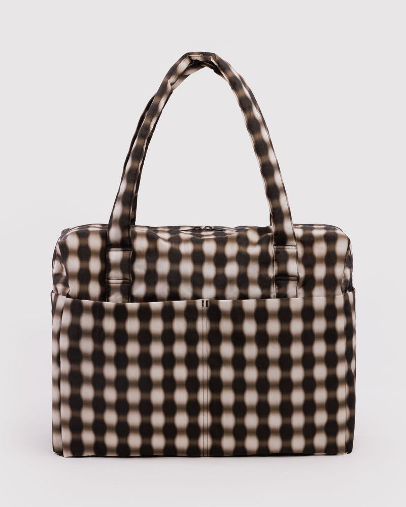 BAGGU  Cloud Carry-on - Blurred Gingham Brown