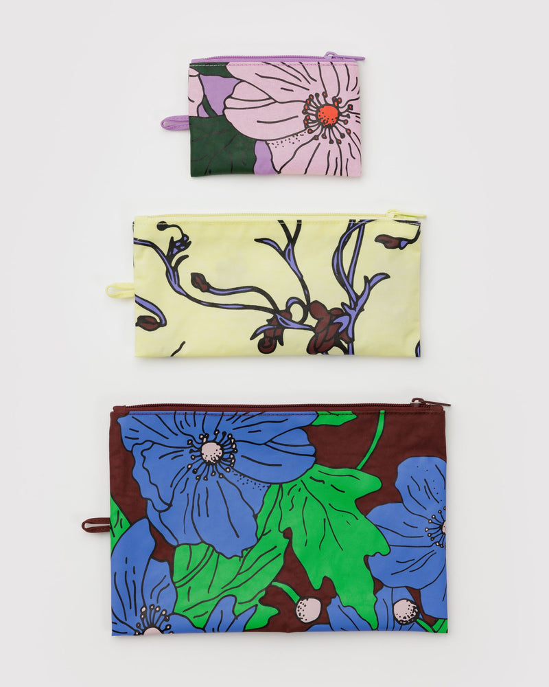 BAGGU.com  Flat Pouch Set - Poppy Mix