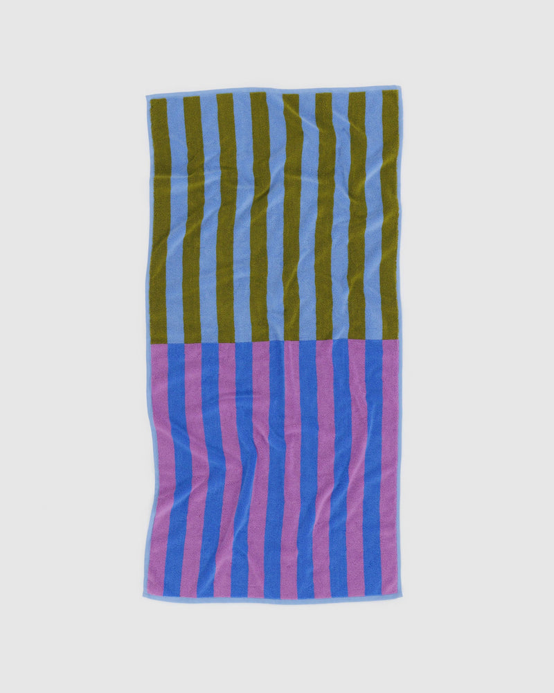 BAGGU ALL PRODUCTS Bath Towel - Cabana Stripe Mix