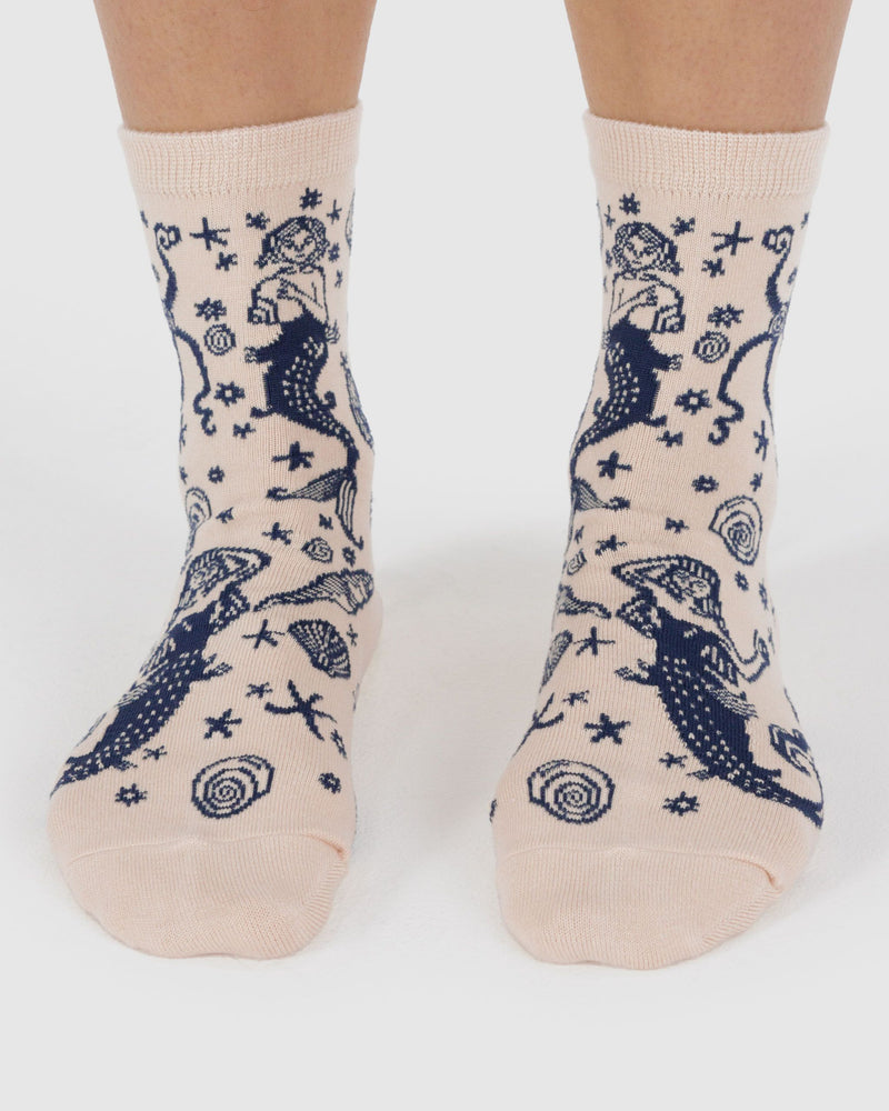 BAGGU ALL PRODUCTS Crew Sock - Mermaid