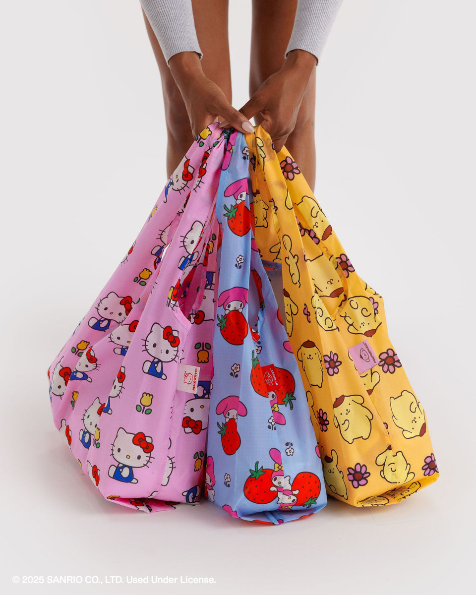 BAGGU.com Reusable Bags Standard Baggu Set of 3 - Hello Kitty and Friends Florals