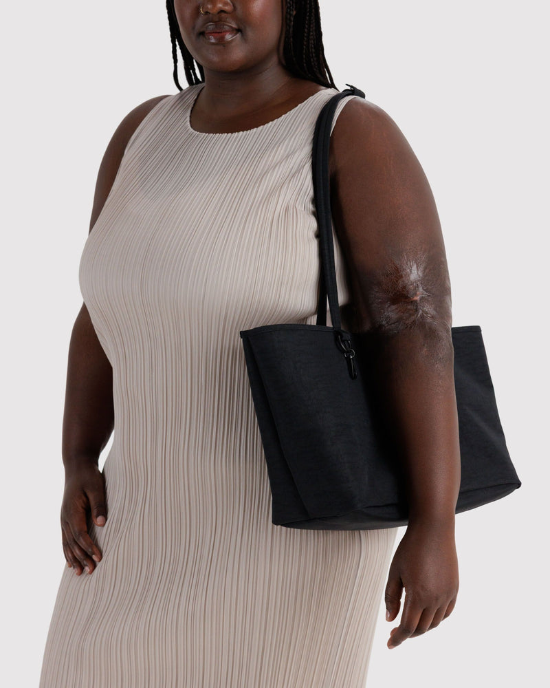 BAGGU  Medium Nylon Reversible Tote - Black Mix