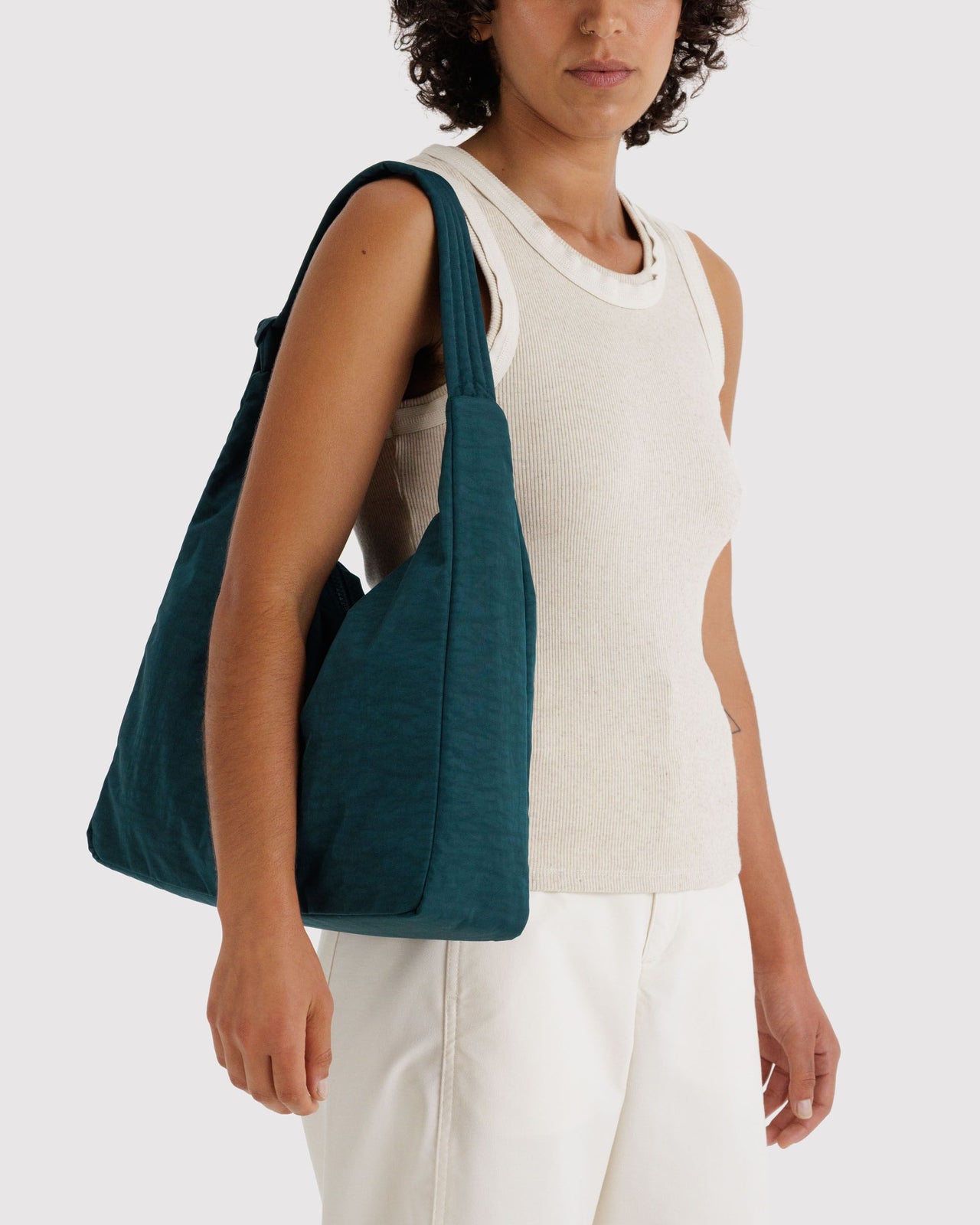 Nylon Shoulder Bag - Deep Sea