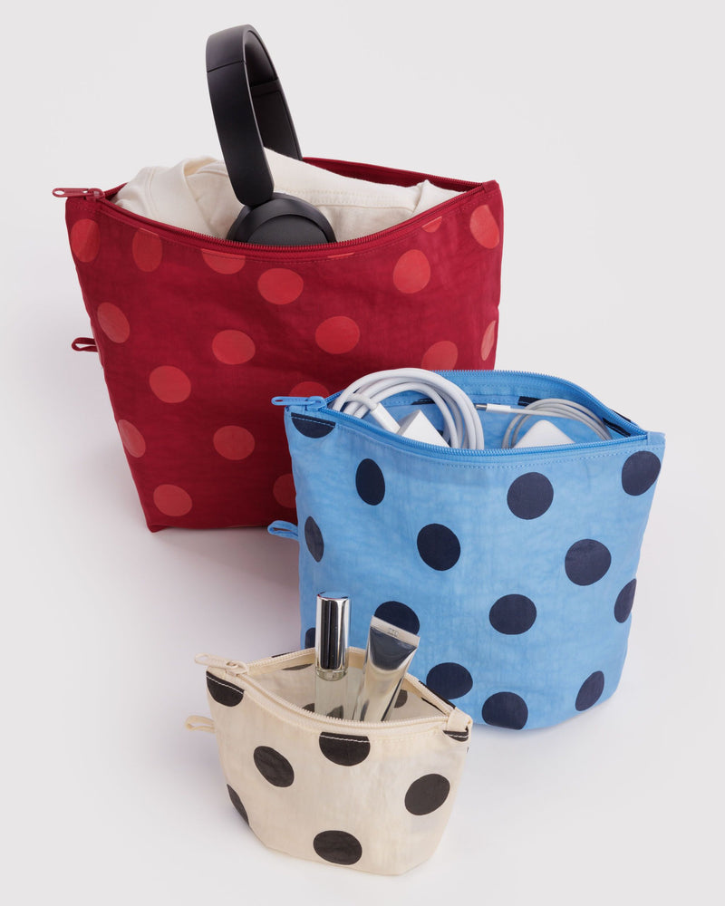 BAGGU  Go Pouch Set - Polka Dot Mix