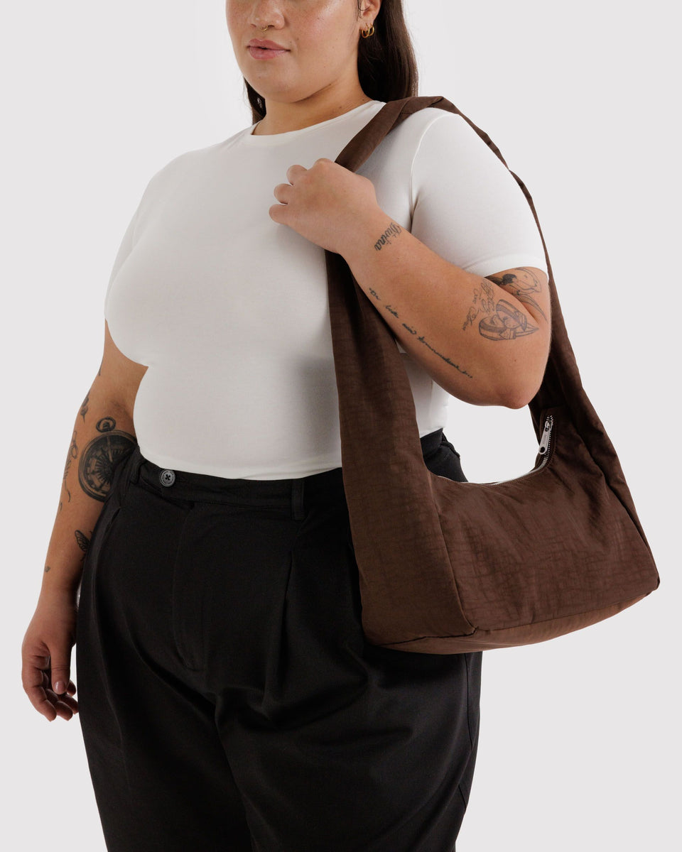 BAGGU ALL PRODUCTS (except Sandy Liang) Nylon Meringue Bag - Coffee