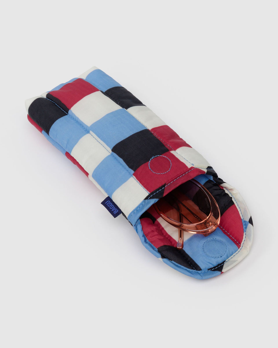 BAGGU Accessories Puffy Glasses Sleeve - Painted Check