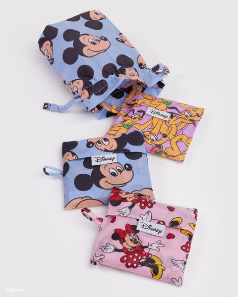 BAGGU Reusable Bags Standard Baggu Set of 3 - Mickey, Minnie & Pluto