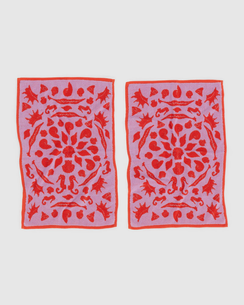 BAGGU.com  Hand Towel Set of 2 - Sea Shells