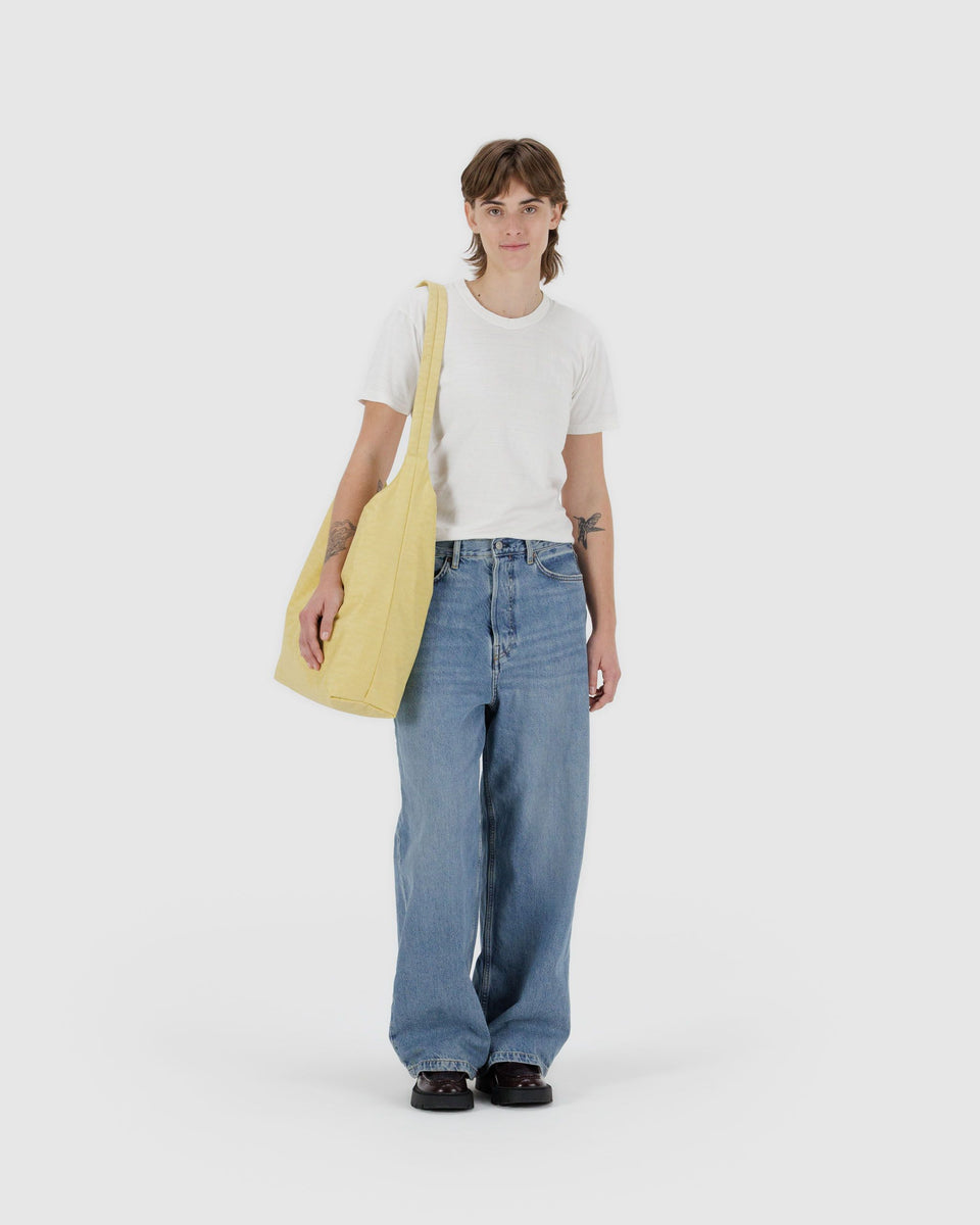 BAGGU.com Crossbody Bags Large Nylon Sling - Butter