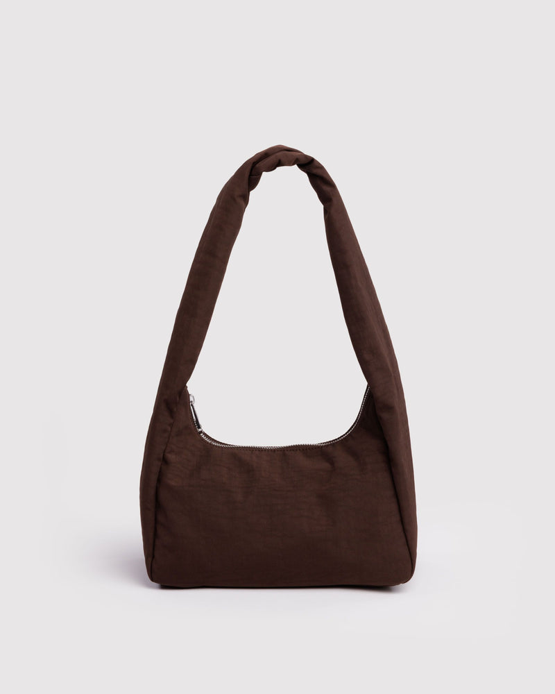 BAGGU  Small Nylon Meringue Bag - Coffee
