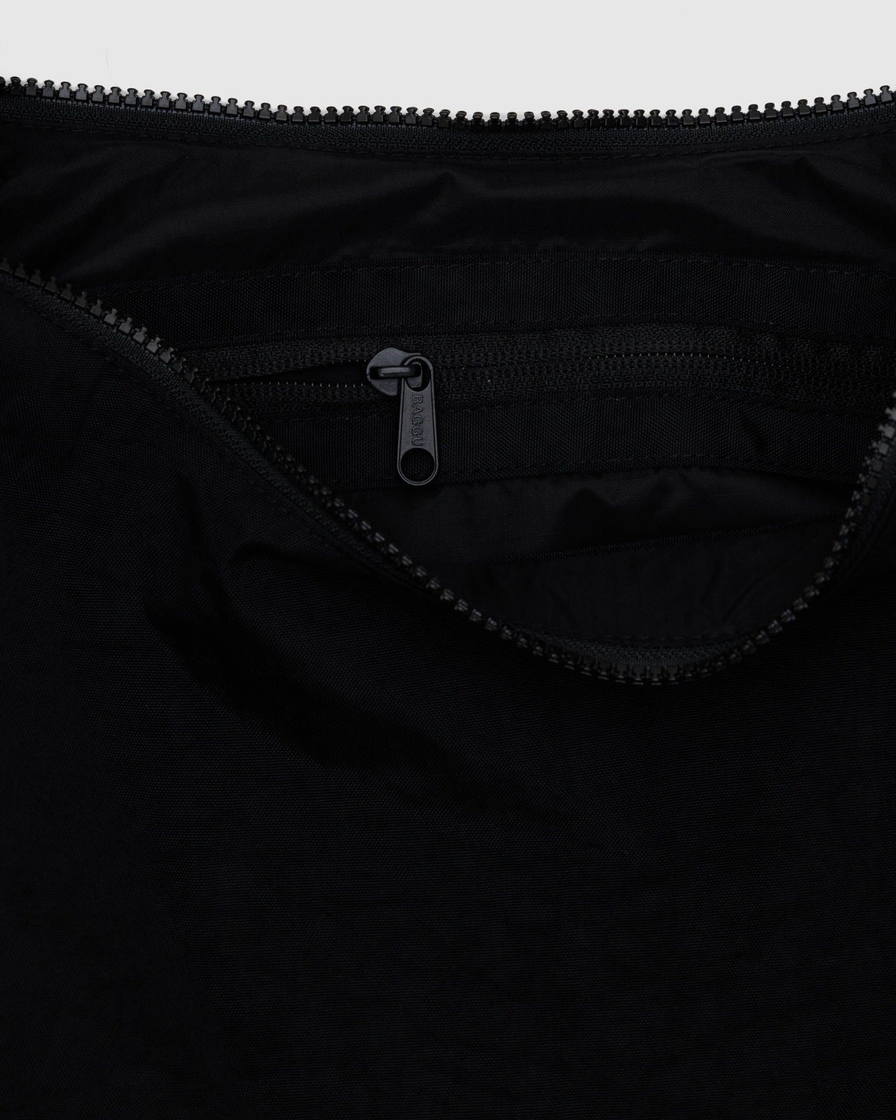 Medium Nylon Crescent Bag - Black 47