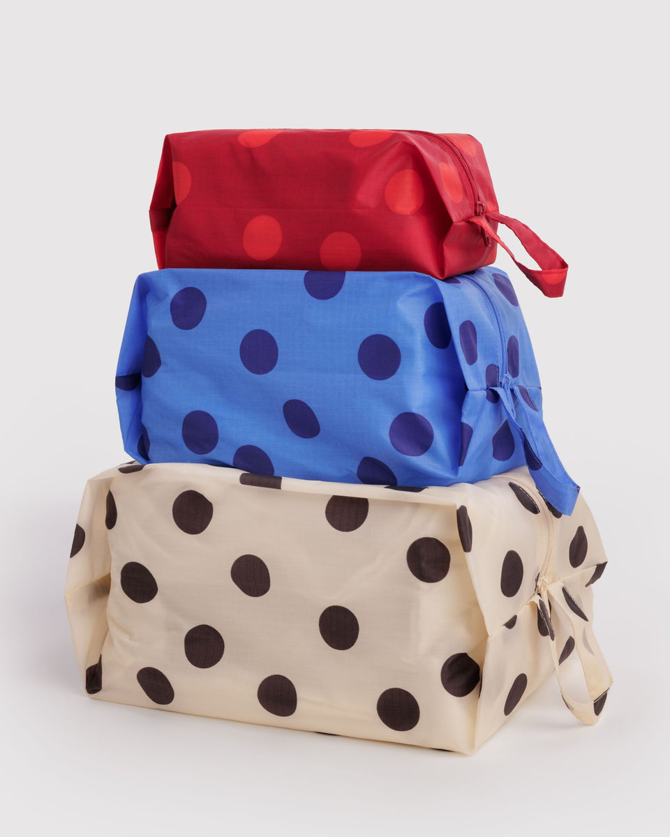 BAGGU BFCM 2024 3D Zip Set - Polka Dot Mix