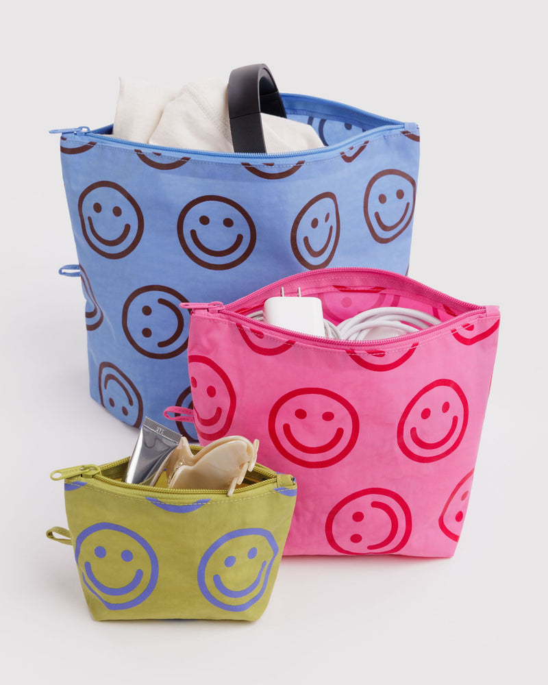 BAGGU  Go Pouch Set - Pop Happy Mix