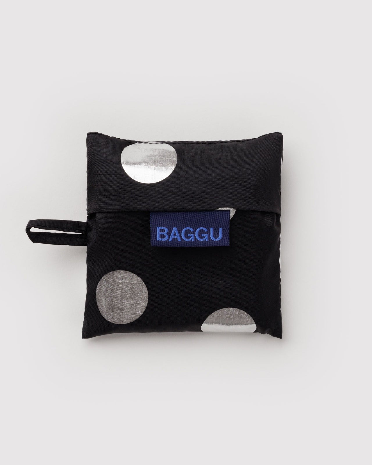 Baby Baggu - Silver Metallic Polka Dot