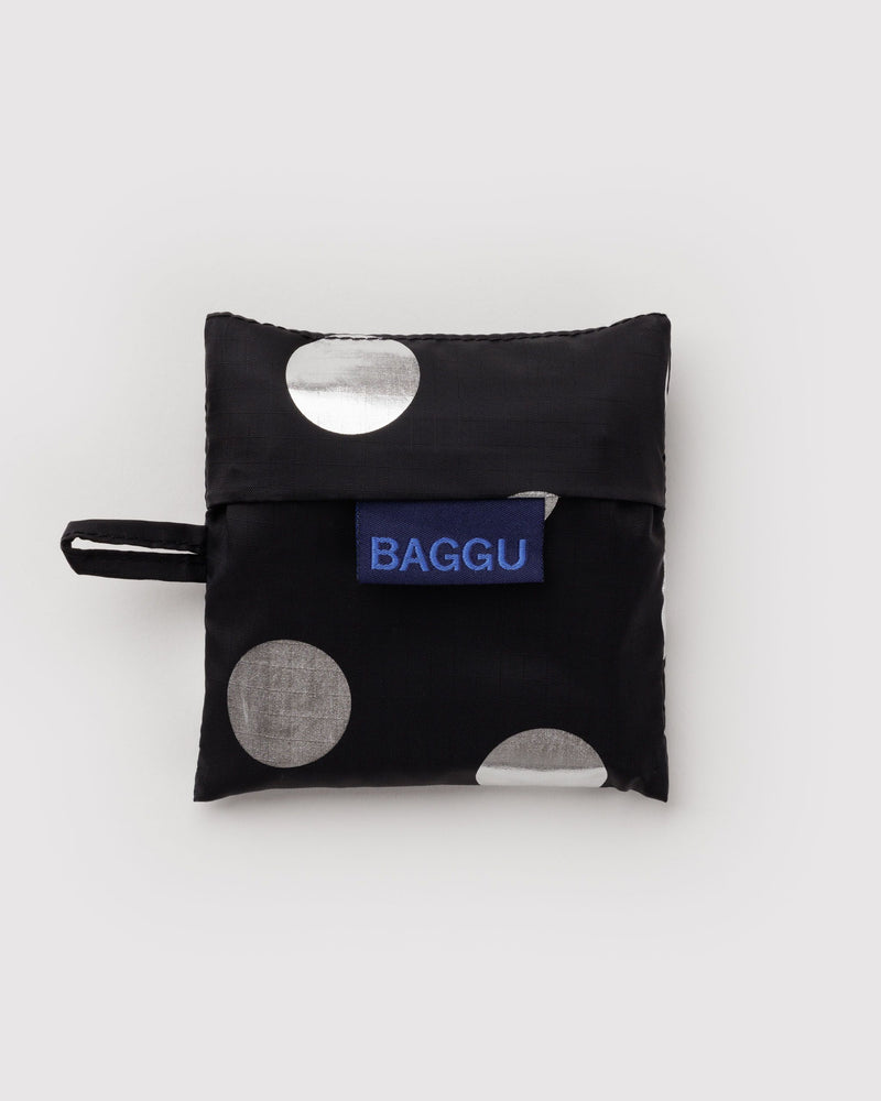 BAGGU BFCM 2024 Baby Baggu - Silver Metallic Polka Dot