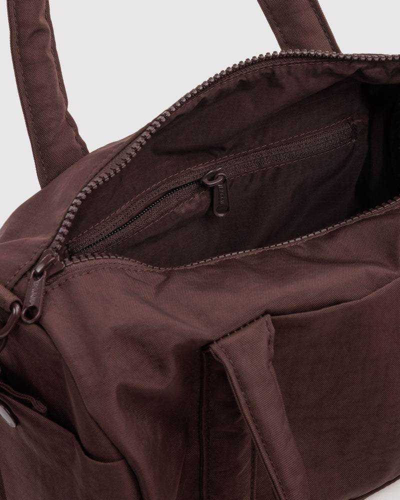 BAGGU  Nylon Duffle Bag - Coffee