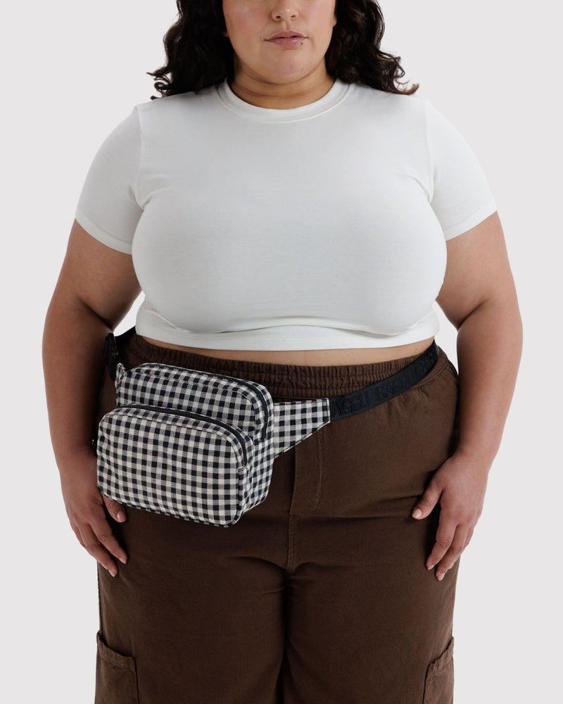 BAGGU  Fanny Pack - Black & White Gingham