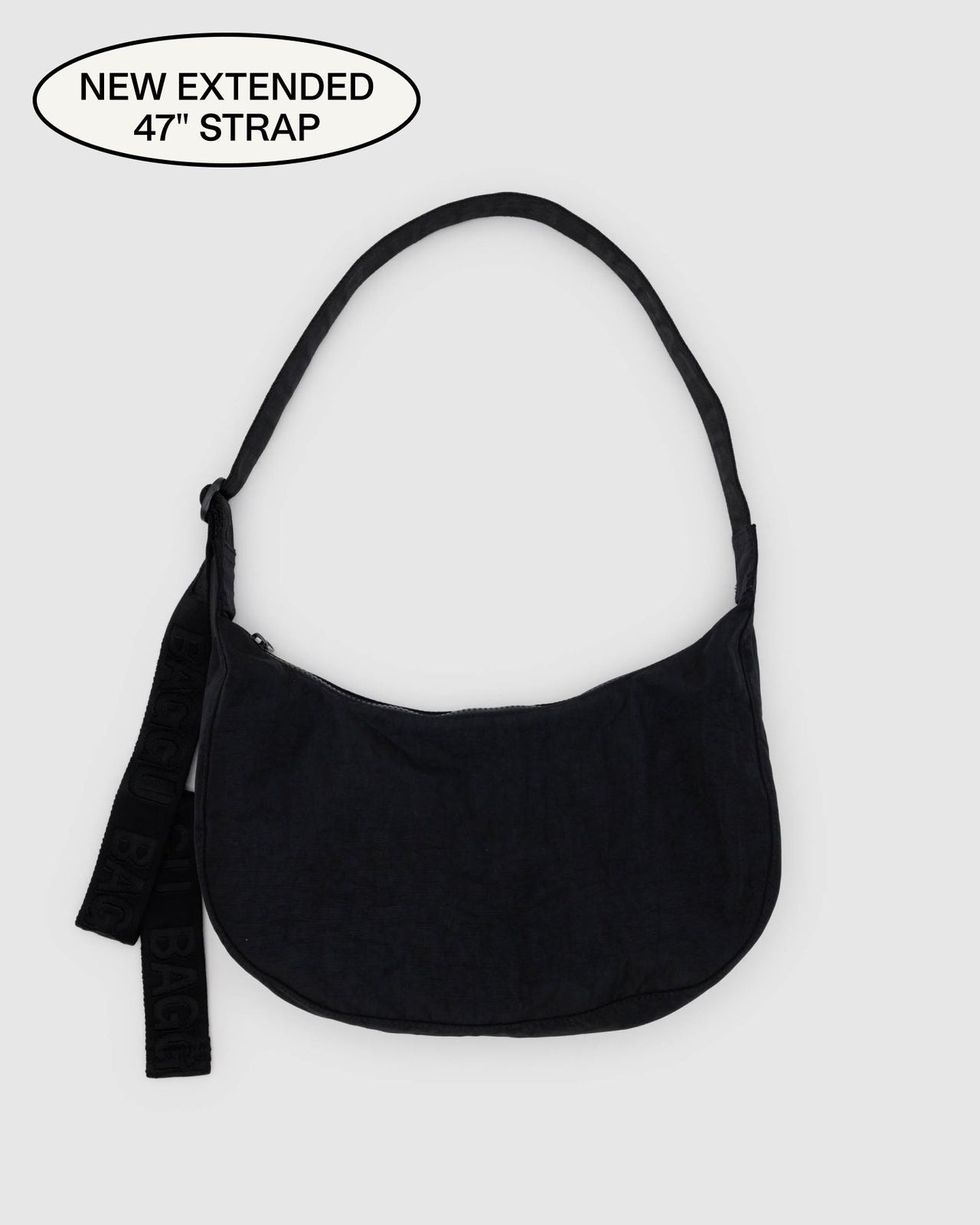 Medium Nylon Crescent Bag - Black Amazon