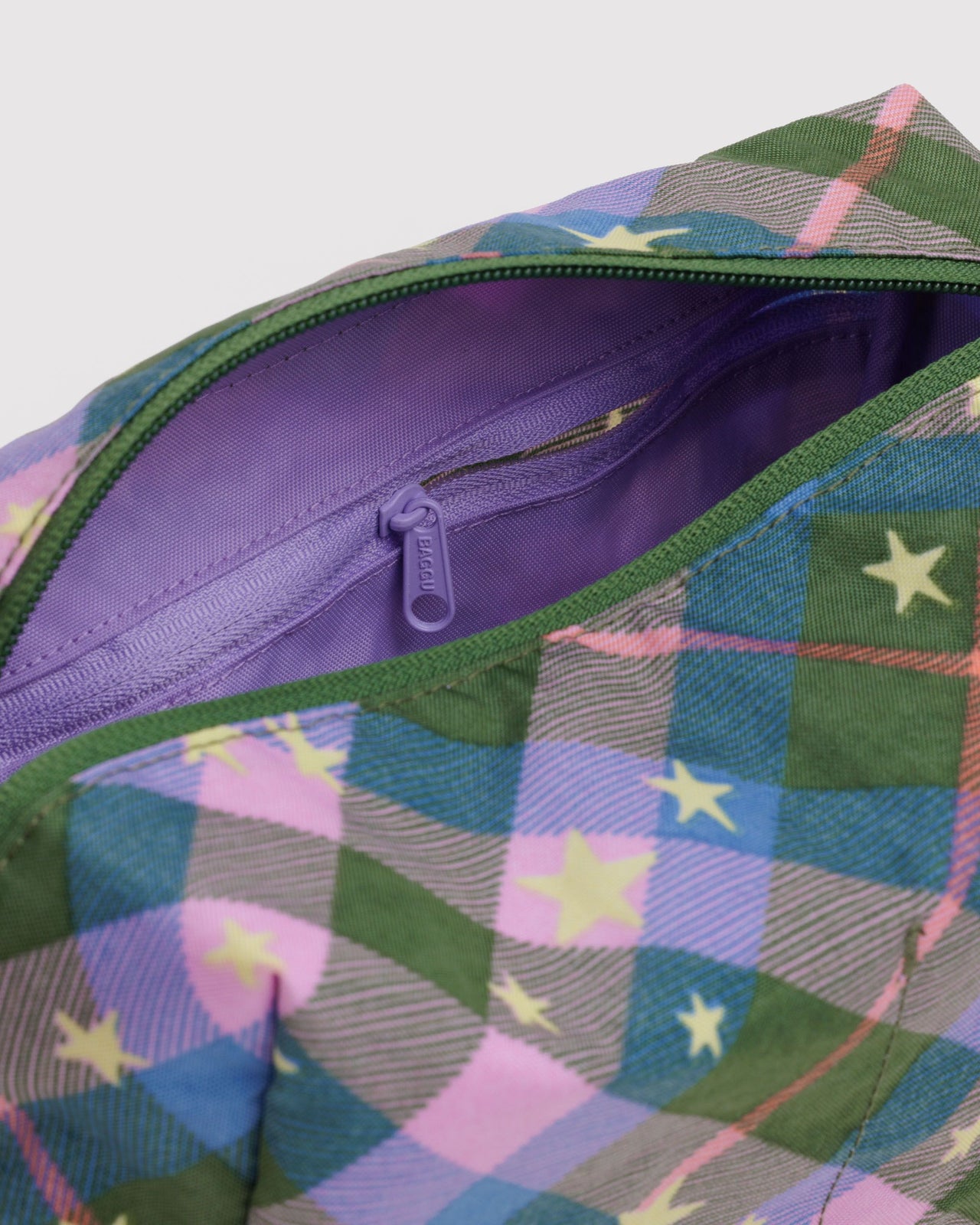 Dopp Kit - Green Star Plaid