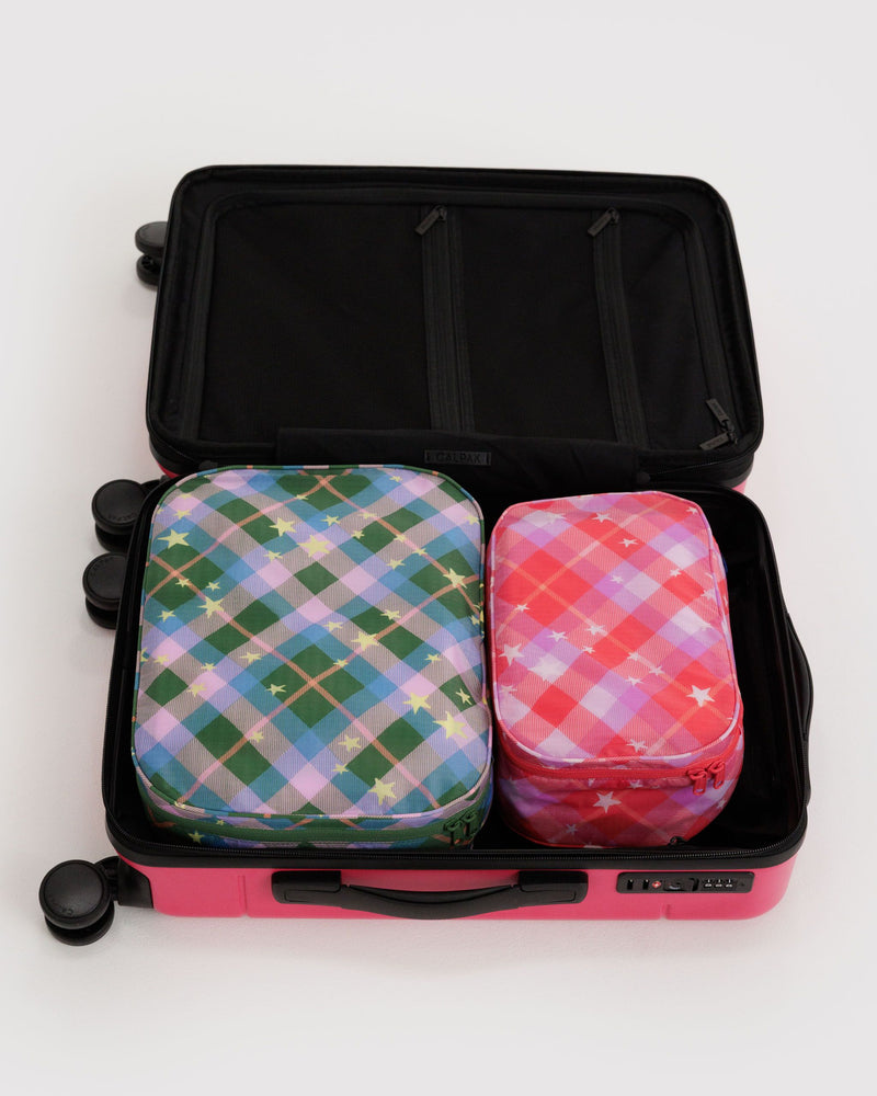 BAGGU New Arrivals Packing Cube Set - Star Plaid
