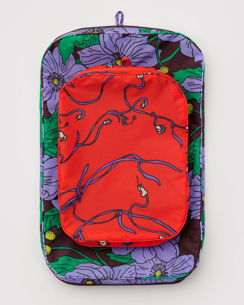 BAGGU New Arrivals Large Packing Cube Set - Poppy Mix