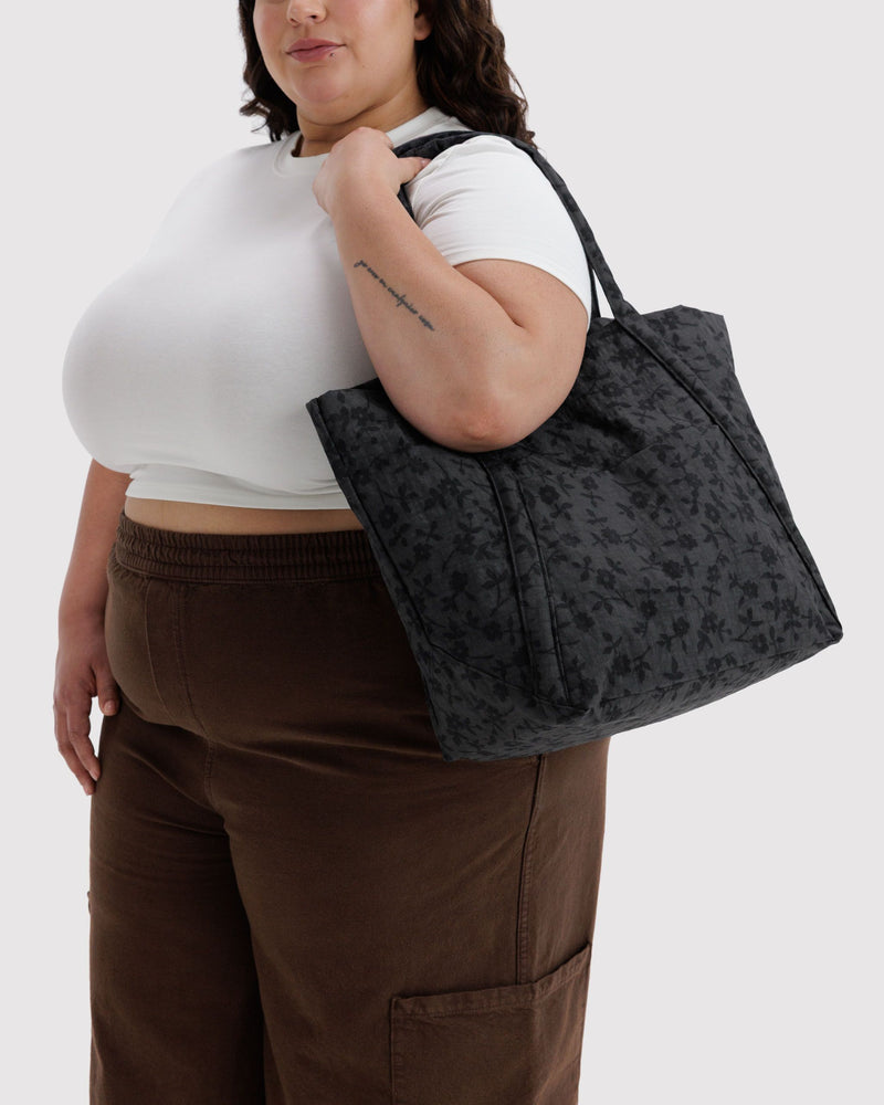 BAGGU  Cloud Bag - Charcoal Ditsy Floral