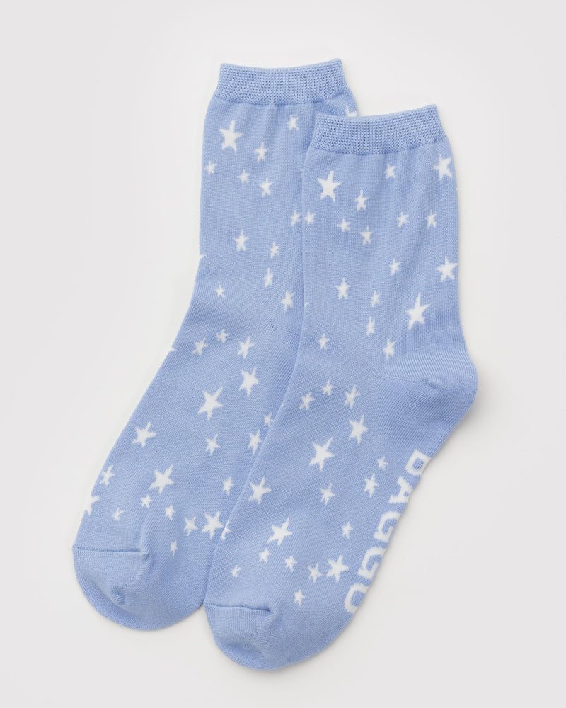 BAGGU New Arrivals Crew Sock - Blue Star