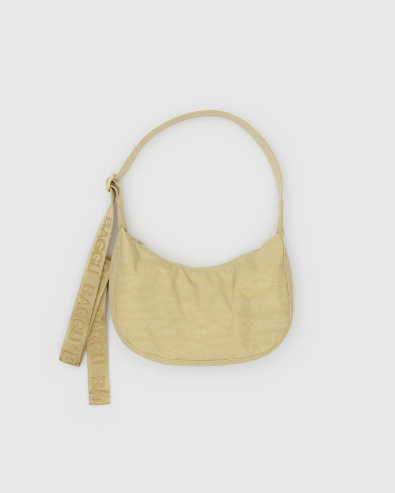 BAGGU.com  Small Nylon Crescent Bag - Butter