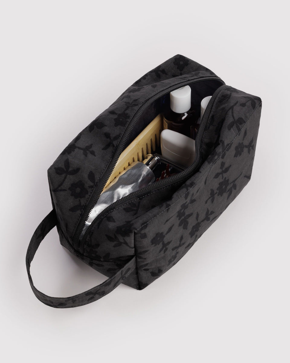 BAGGU Travel Dopp Kit - Charcoal Ditsy Floral
