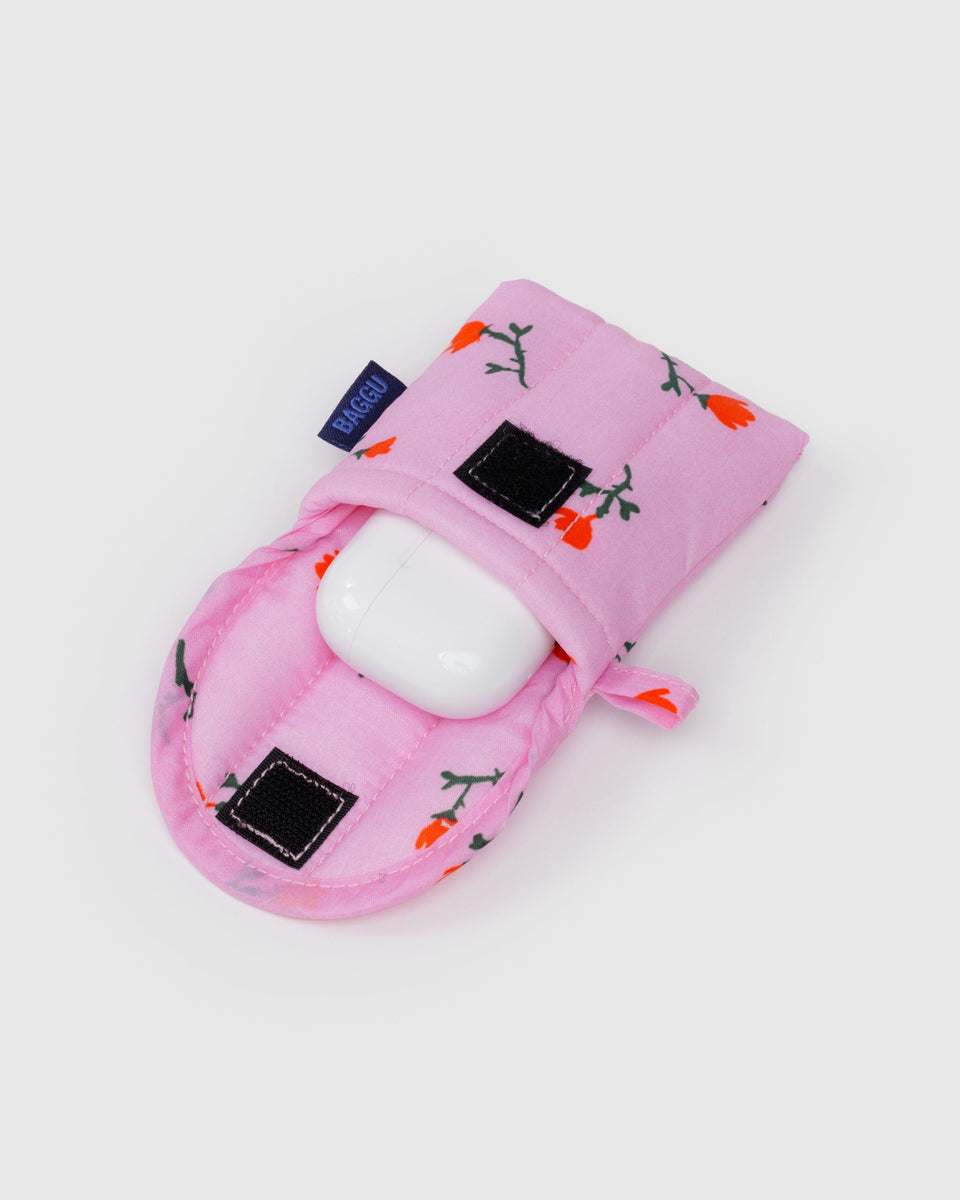 BAGGU.com Cases & Sleeves Puffy Earbuds Case - Painted Wildflower