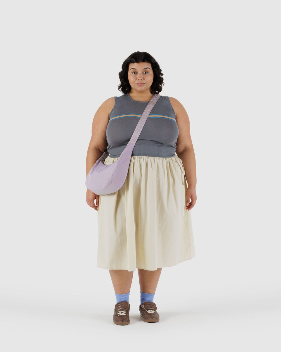 BAGGU.com Crossbody Bags Medium Nylon Crescent Bag - Dusty Pink
